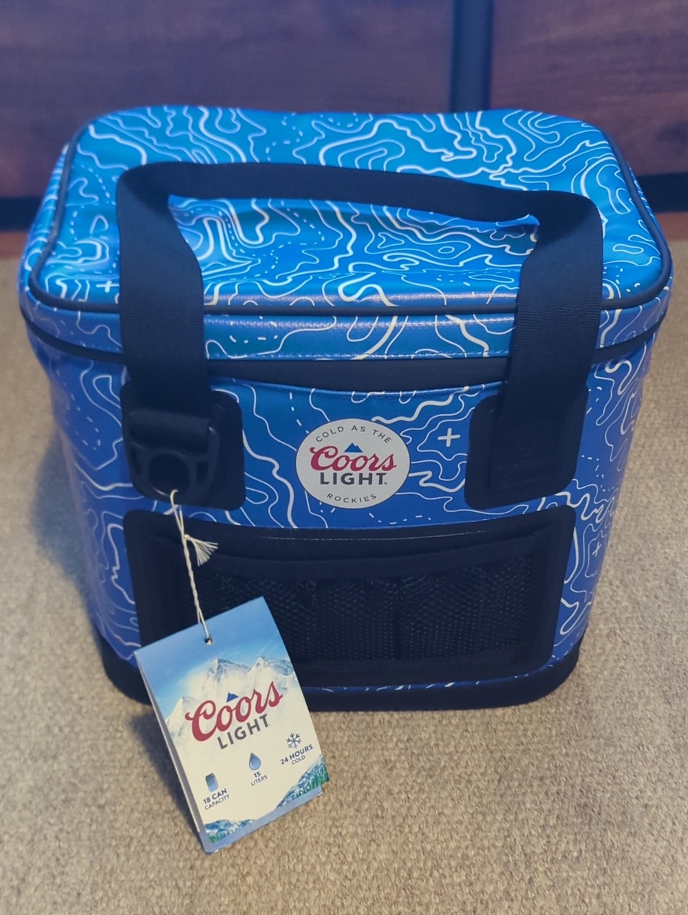 Coors Light Topographical Map Leak proof Cooler 15L